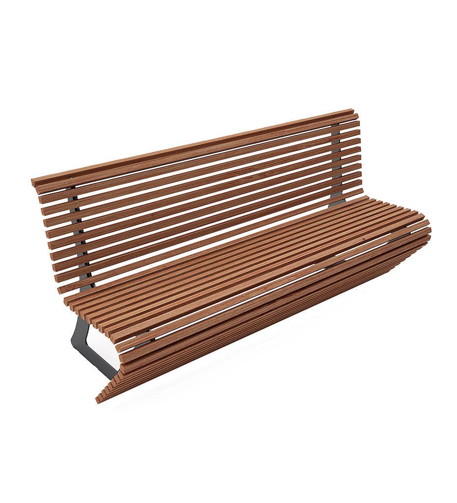 Allred Collaborative - CitySi - Elodie Bench - ALU Wood - - Elodie Bench - ALU Wood - Elodie Bench - ALU Wood - - Wenge CTY ELO03-WENG