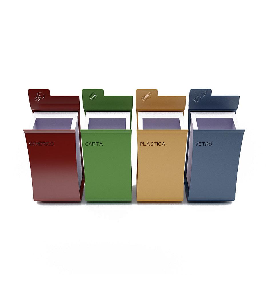 Allred Collaborative - CitySi - Folder Recycling Bins - - Folder Recycling Bins - Folder Recycling Bins - - Pure White 9010 FLD-9010