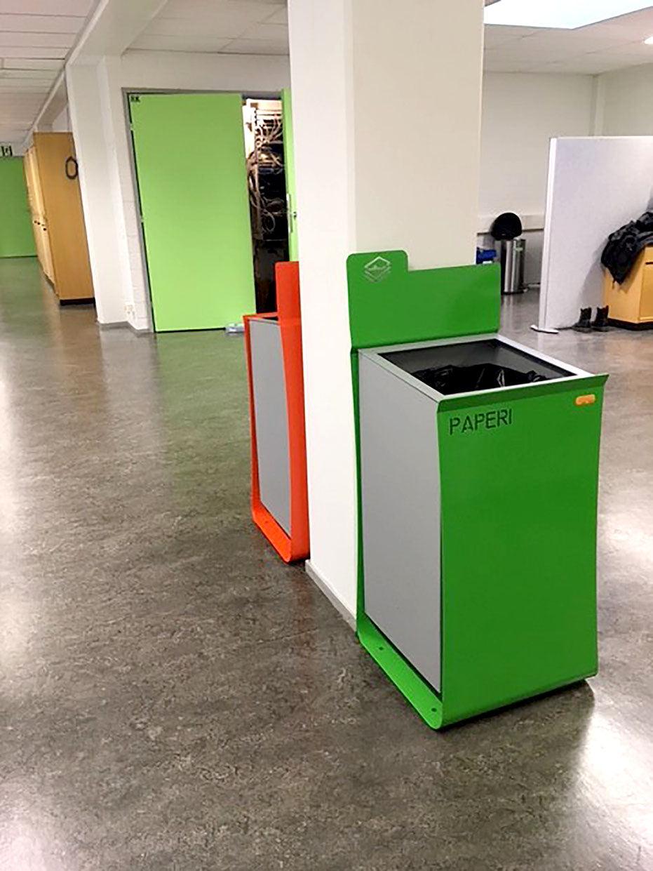 Allred Collaborative - CitySi - Folder Recycling Bins - - Folder Recycling Bins - Folder Recycling Bins - - Pure White 9010 FLD-9010