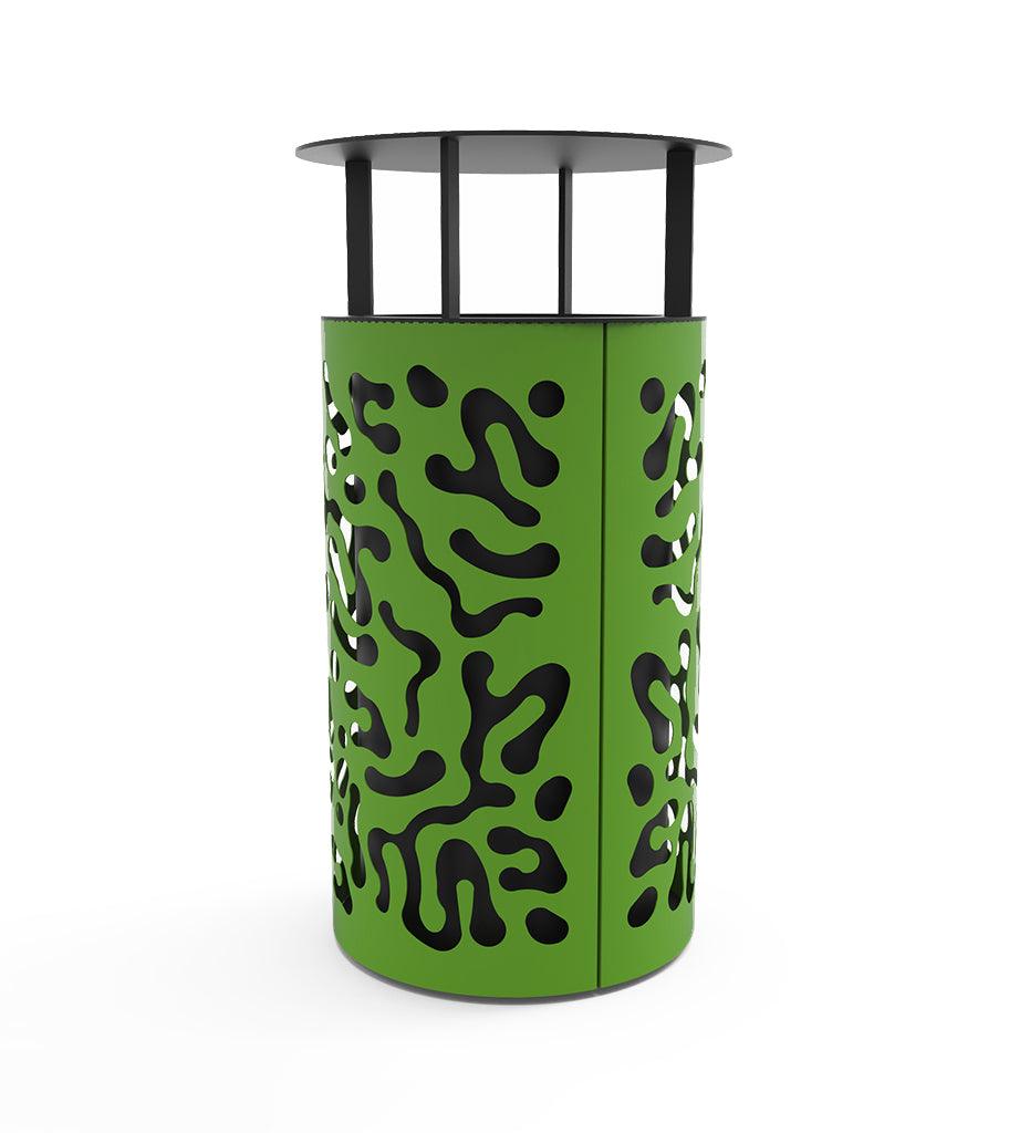 Allred Collaborative - CitySi - Matisse Litter Bin - Covered - - Matisse Litter Bin - Covered - Matisse Litter Bin - Covered - - Pure White 9010 MTS01_Cover-9010