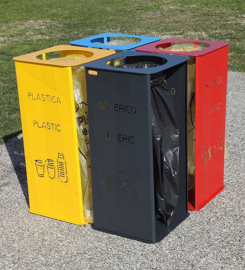 Allred Collaborative - CitySi - Picasso Recycling Bin - - Picasso Recycling Bin - Picasso Recycling Bin - - Pure White 9010 PIC01-9010