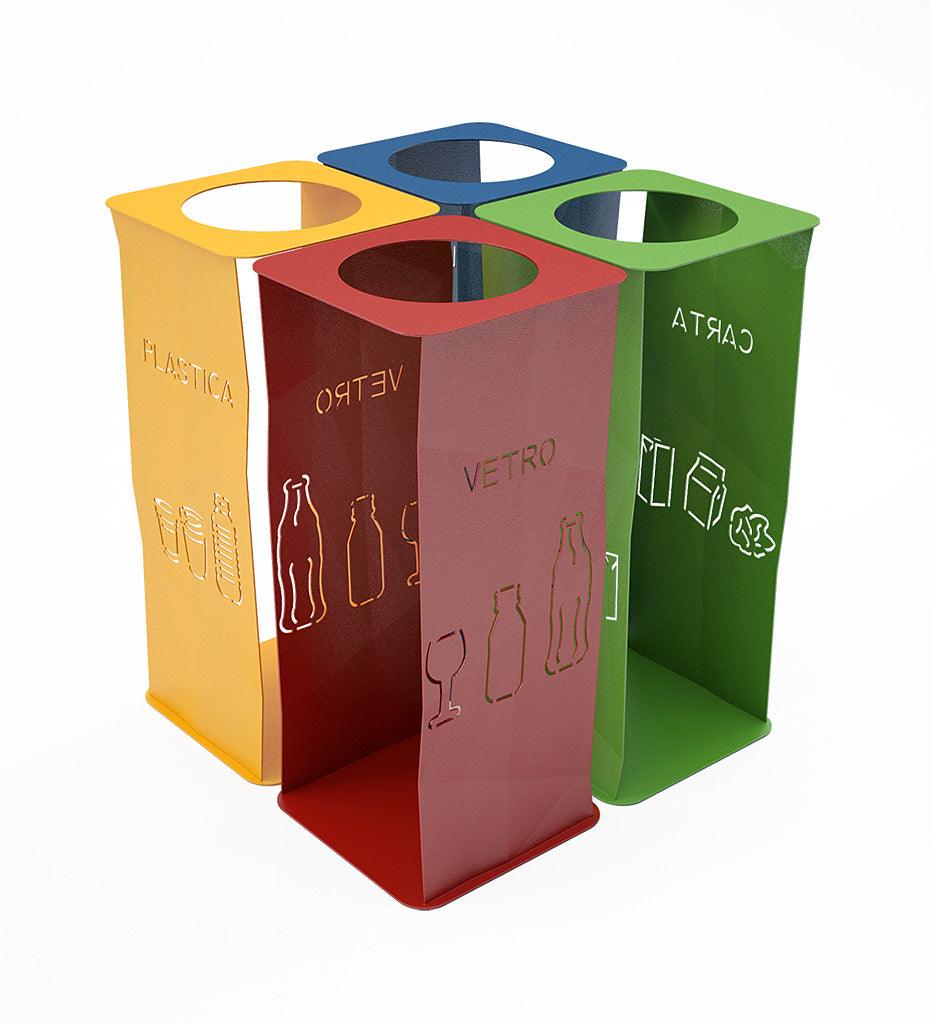 Allred Collaborative - CitySi - Picasso Recycling Bin - - Picasso Recycling Bin - Picasso Recycling Bin - - Pure White 9010 PIC01-9010